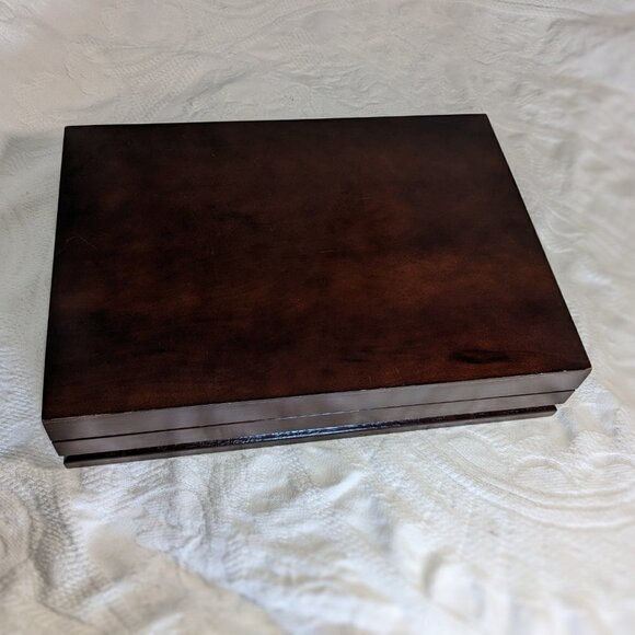 Vintage Wooden Silverware Flatware Chest Storage Box by Powell - Picture 2 of 10